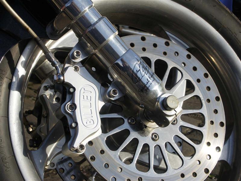 Billet brake and custom forks.